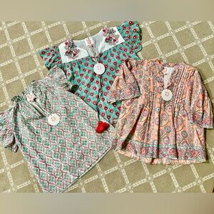 NWT lot of 3 Victoria Dunn Blouses size XS